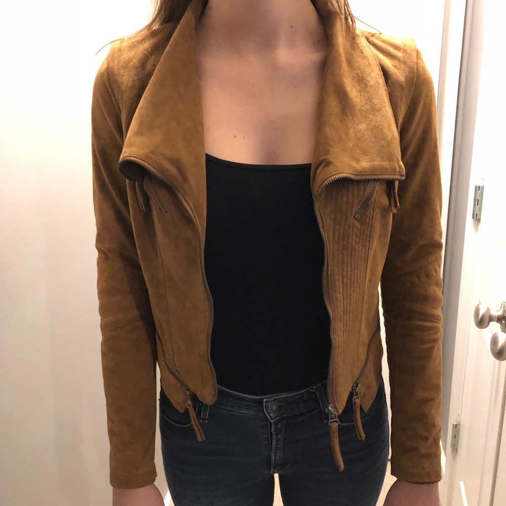 Faux suede jacket